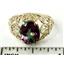 10K, 14K or 18K Gold Ladies Ring, Mystic Fire Topaz, R162