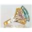 10K, 14K or 18K Gold Ladies Ring, Neptune Garden Topaz, R291
