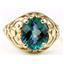 10K, 14K or 18K Gold Ladies Ring, Neptune Garden Topaz, R004