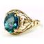 10K, 14K or 18K Gold Ladies Ring, Neptune Garden Topaz, R004