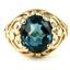 10K, 14K or 18K Gold Ladies Ring, London Blue Topaz, R004