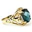10K, 14K or 18K Gold Ladies Ring, London Blue Topaz, R004