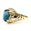 10K, 14K or 18K Gold Ladies Ring, London Blue Topaz, R004
