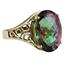 10K, 14K or 18K Gold Ladies Ring, Mystic Fire Topaz, R049