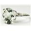 Sterling Silver Ladies Ring, Green Amethyst, SR055