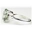 Sterling Silver Ladies Ring, Green Amethyst, SR055