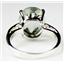 Sterling Silver Ladies Ring, Green Amethyst, SR055