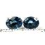 925 Sterling Silver Post Earrings, London Blue Topaz, SE102