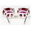 925 Sterling Silver Post Earrings, Created Ruby, SE002