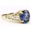 10K, 14K or 18K Gold Ladies Ring, Created Blue Sapphire, R005