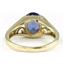 10K, 14K or 18K Gold Ladies Ring, Created Blue Sapphire, R005