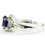 SR176, Created Blue Sapphire, 925 Sterling Silver Ring