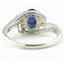 SR176, Created Blue Sapphire, 925 Sterling Silver Ring