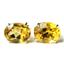 14k Gold Post Earrings, Citrine, E102