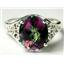 SR057, Mystic Fire Topaz, 925 Sterling Silver Ring