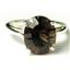 Sterling Silver Ladies Ring, Smoky Quartz, SR055