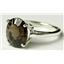 Sterling Silver Ladies Ring, Smoky Quartz, SR055