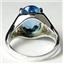 SR057, Swiss Blue Topaz, 925 Sterling Silver Ring