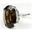 SR129, Smoky Quartz, 925 Sterling Silver Ring