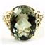 10K, 14K or 18K Gold Ladies Ring, Green Amethyst, R049