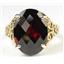10K, 14K or 18K Gold Ladies Ring, Mozambique Garnet, R049