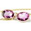 14k Gold Threader Earrings, Pure Pink Topaz, E005