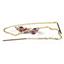 14k Gold Threader Earrings, Pure Pink Topaz, E005