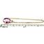 14k Gold Threader Earrings, Pure Pink Topaz, E005