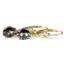 14k Gold Leverback Earrings, Mystic Fire Topaz, E007