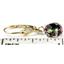 14k Gold Leverback Earrings, Mystic Fire Topaz, E007
