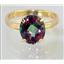 10K, 14K or 18K Gold Ladies Ring, Mystic Fire Topaz, R055
