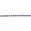 SB002, Created Blue Sapphire, 925 Sterling Silver Bracelet