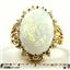 10K, 14K or 18K Gold Ladies Ring, Created White Opal, R270