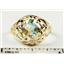 10K, 14K or 18K Gold Ladies Ring, Mercury Mist Topaz, R004