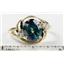 10K, 14K or 18K Gold Ladies Ring, Paraiba Topaz, R021
