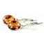925 Sterling Silver Leverback Earrings, Twilight Fire Topaz, SE101