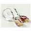 925 Sterling Silver Leverback Earrings, Twilight Fire Topaz, SE101