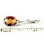 925 Sterling Silver Leverback Earrings, Twilight Fire Topaz, SE101
