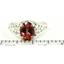 Sterling Silver Ladies Ring, Twilight Fire Topaz, SR005