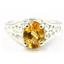 Sterling Silver Ladies Ring, Citrine, SR005