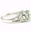 Sterling Silver Ladies Ring, Green Amethyst, SR005