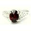 Sterling Silver Ladies Ring, Mozambique Garnet, SR005
