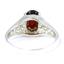Sterling Silver Ladies Ring, Mozambique Garnet, SR005