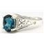 Sterling Silver Ladies Ring, London Blue Topaz, SR005