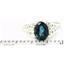 Sterling Silver Ladies Ring, London Blue Topaz, SR005