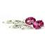 925 Sterling Silver Leverback Earrings, Pure Pink Topaz, SE007