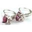 925 Sterling Silver Leverback Earrings, Pure Pink Topaz, SE007