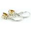 925 Sterling Silver Leverback Earrings, Citrine, SE007