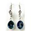 925 Sterling Silver Leverback Earrings, Neptune Garden Topaz, SE001