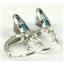 925 Sterling Silver Leverback Earrings, Neptune Garden Topaz, SE001